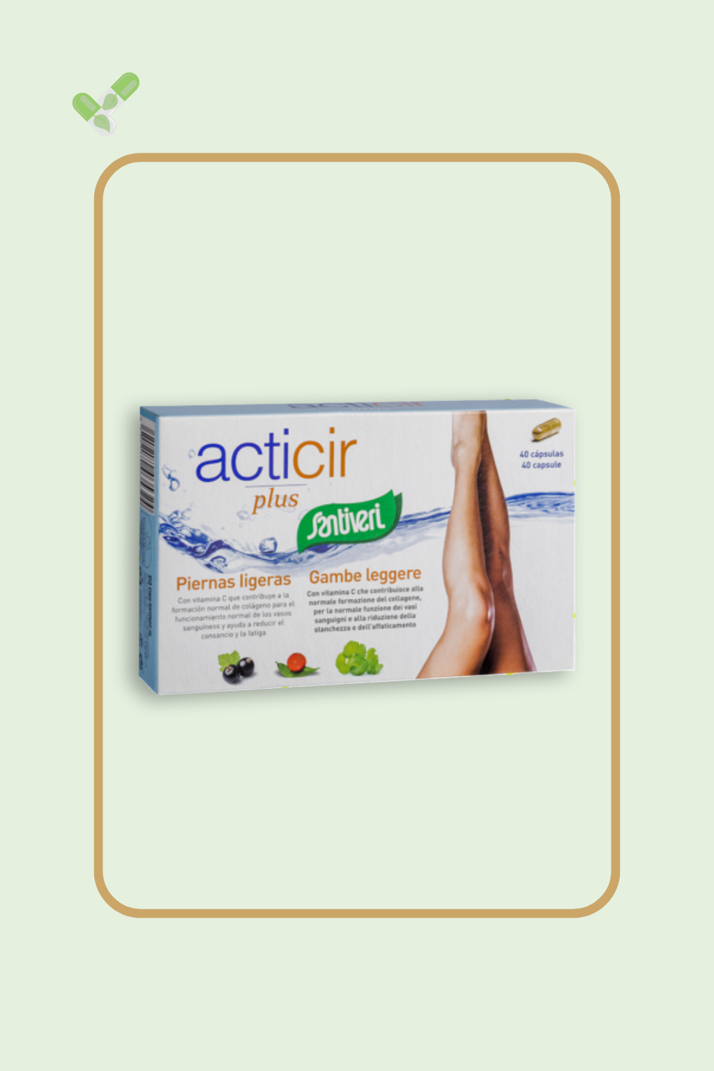 Acticir Plus suplemento para piernas ligeras SANTIVERI