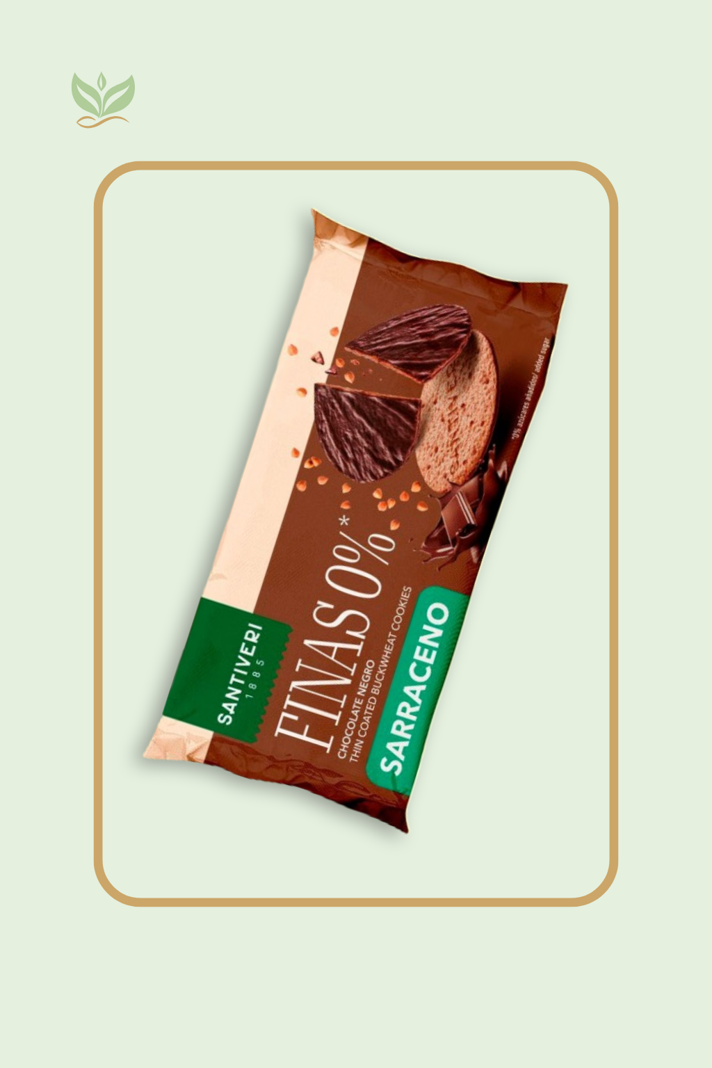 Galletas finas 0% azúcar chocolate y trigo sarraceno SANTIVERI