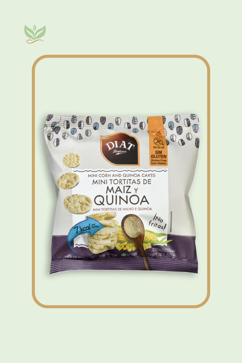 Mini tortitas de maíz y quinoa DIAT Radisson