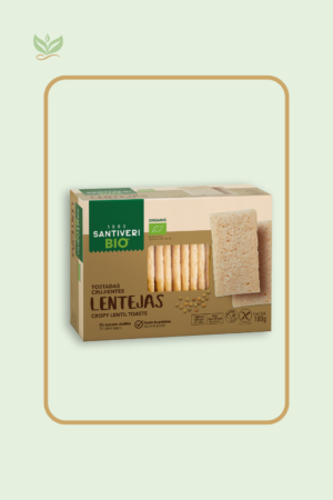 Tostadas de lentejas ecológicas SANTIVERI