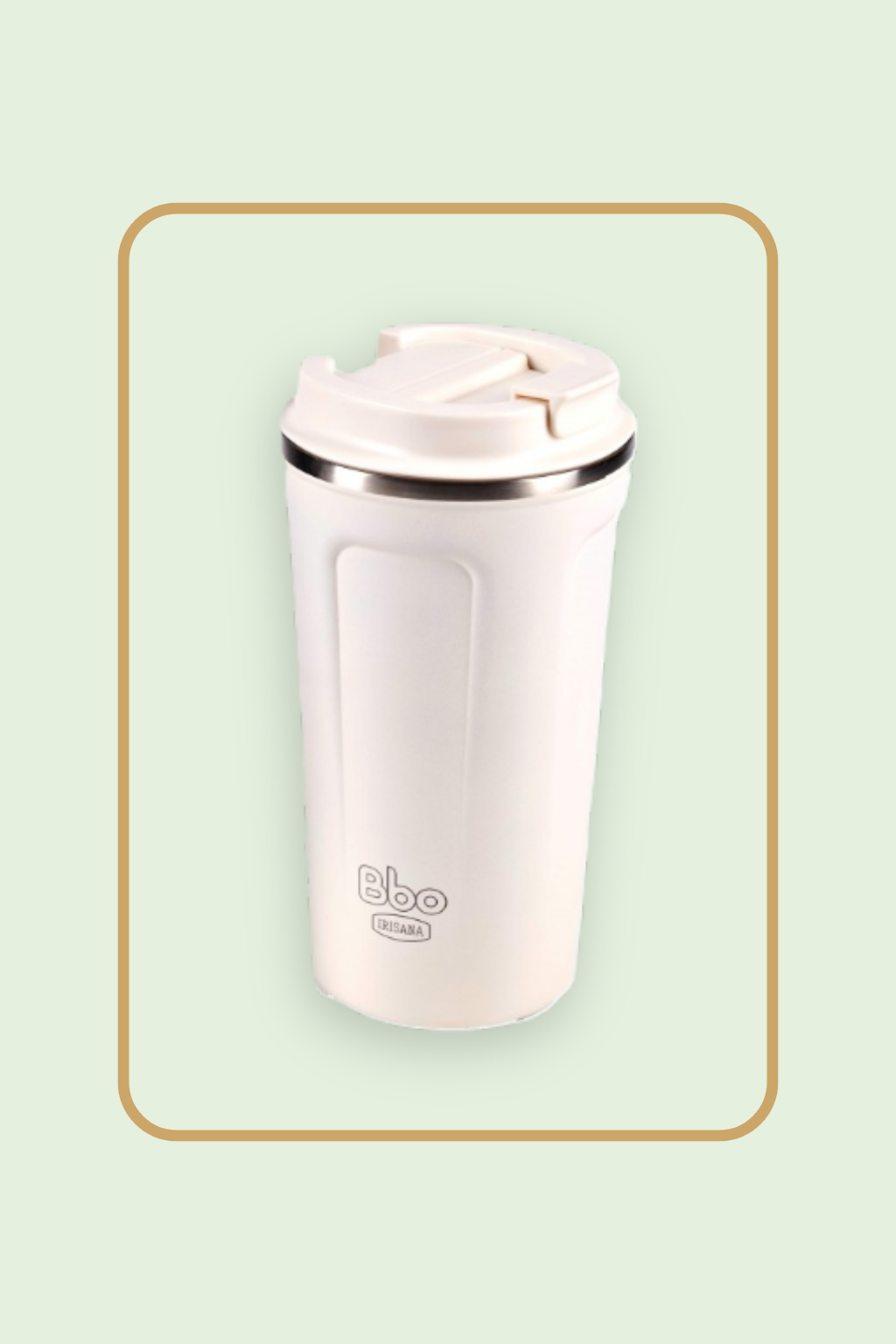 Vaso Termo 450 ml acero inox blanco IRISANA