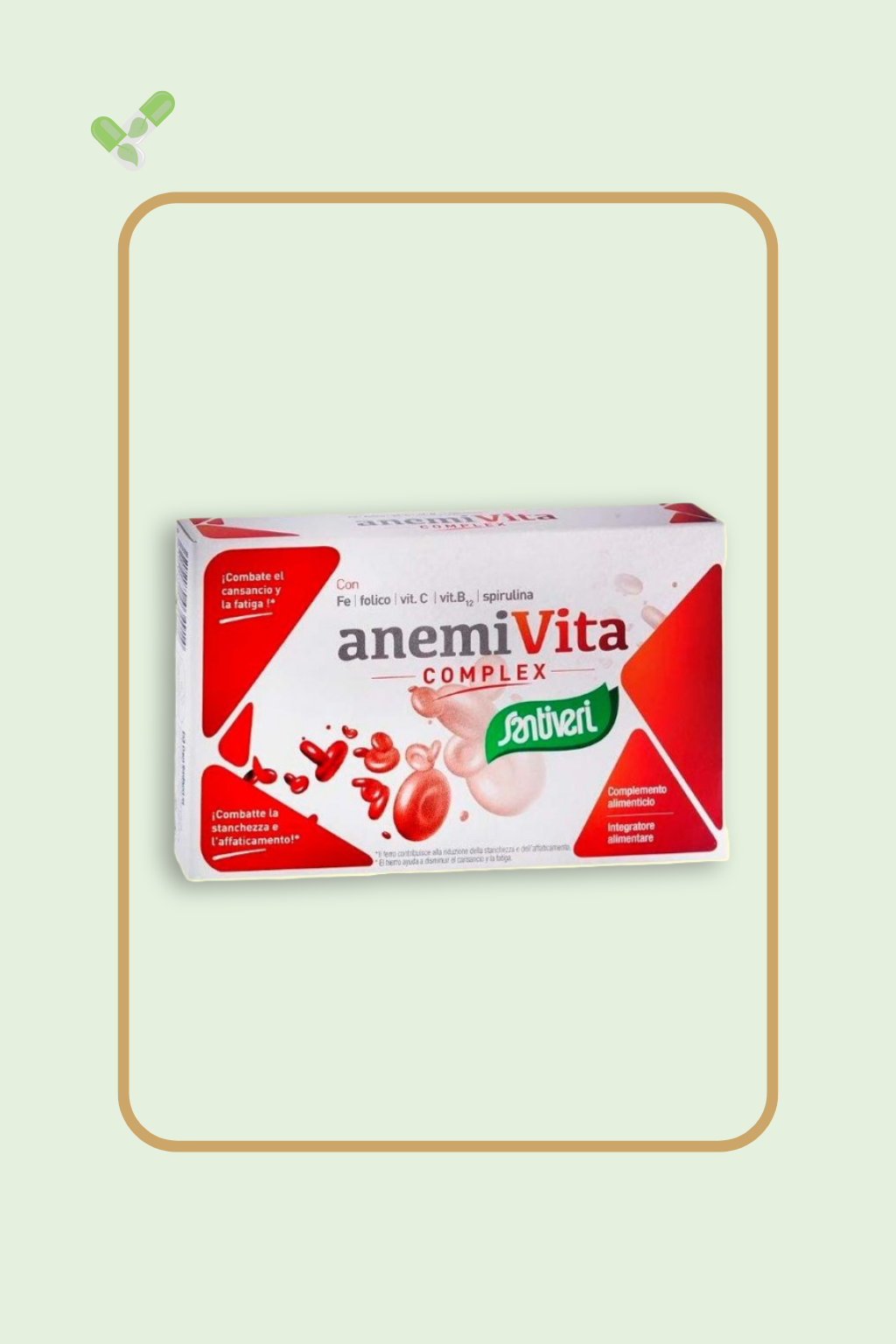 Anemi Vita complex hierro y vitaminas SANTIVERI