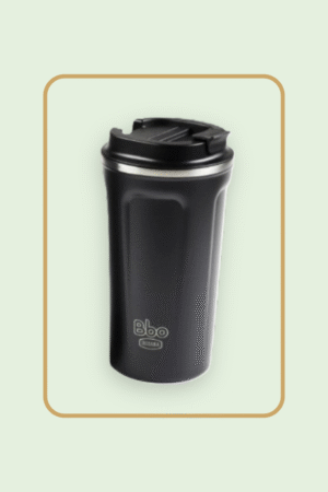 Vaso Termo 450 ml acero inox negro IRISANA